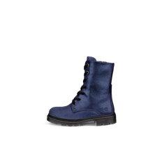 ECCO GRAINER-Bottes de pluie en daim à lacet pour enfant-Violet-32