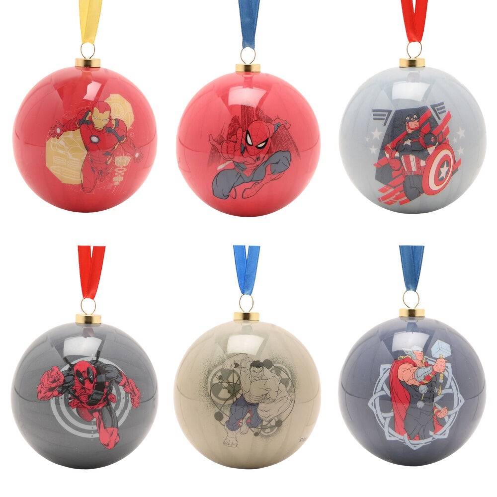 Marvel Avengers set 6 Christmas ball