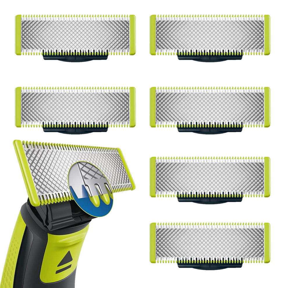 6-pak barberblade, kompatible med Philips OneBlade-udskiftningsblade