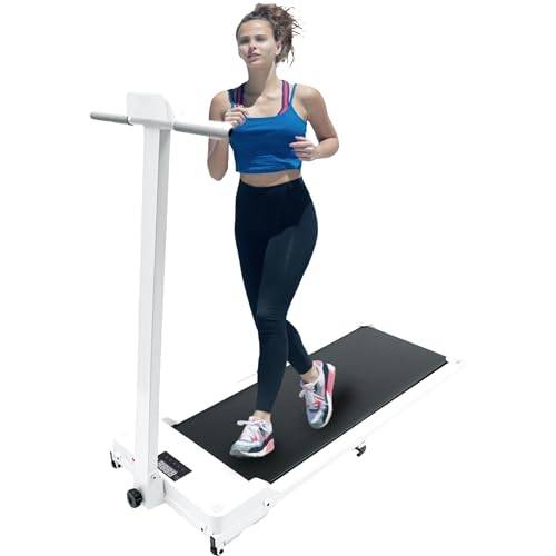 TaNeHaKi Elektrisk löpband för hemmet, 100 kg, promenaddyna, vikbar, gångband, löpdyna, vikbar, promenaddyna, vikbar promenadplatta, vikbar walking treadmill med fjärrkontroll