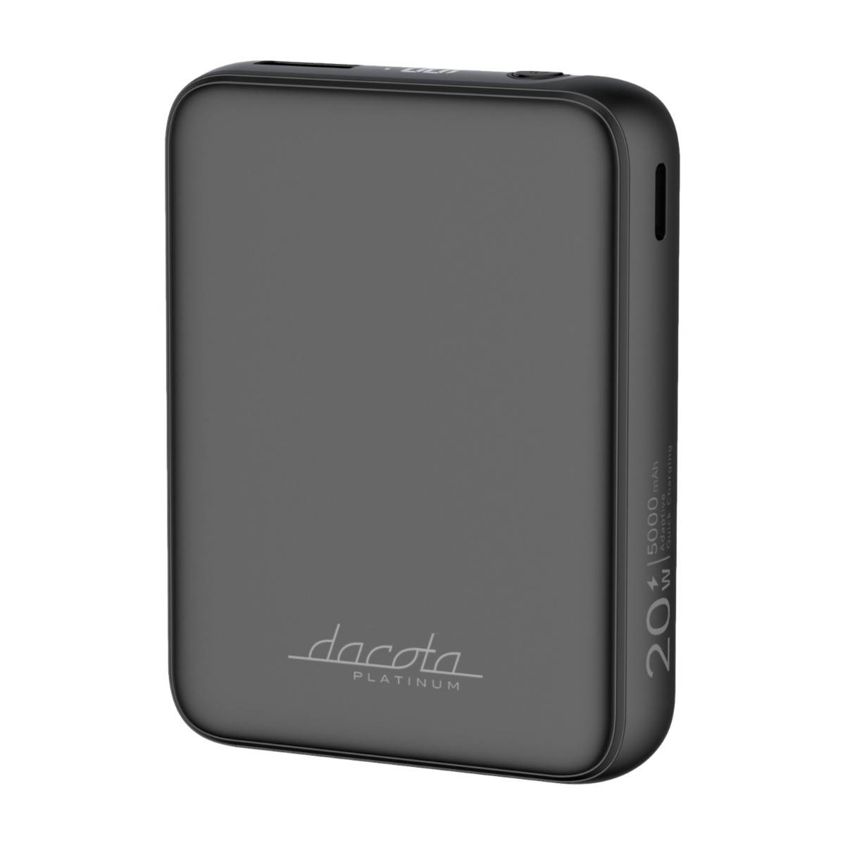 Dacota Platinum AM5 20 W powerbank 5000 mAh, svart