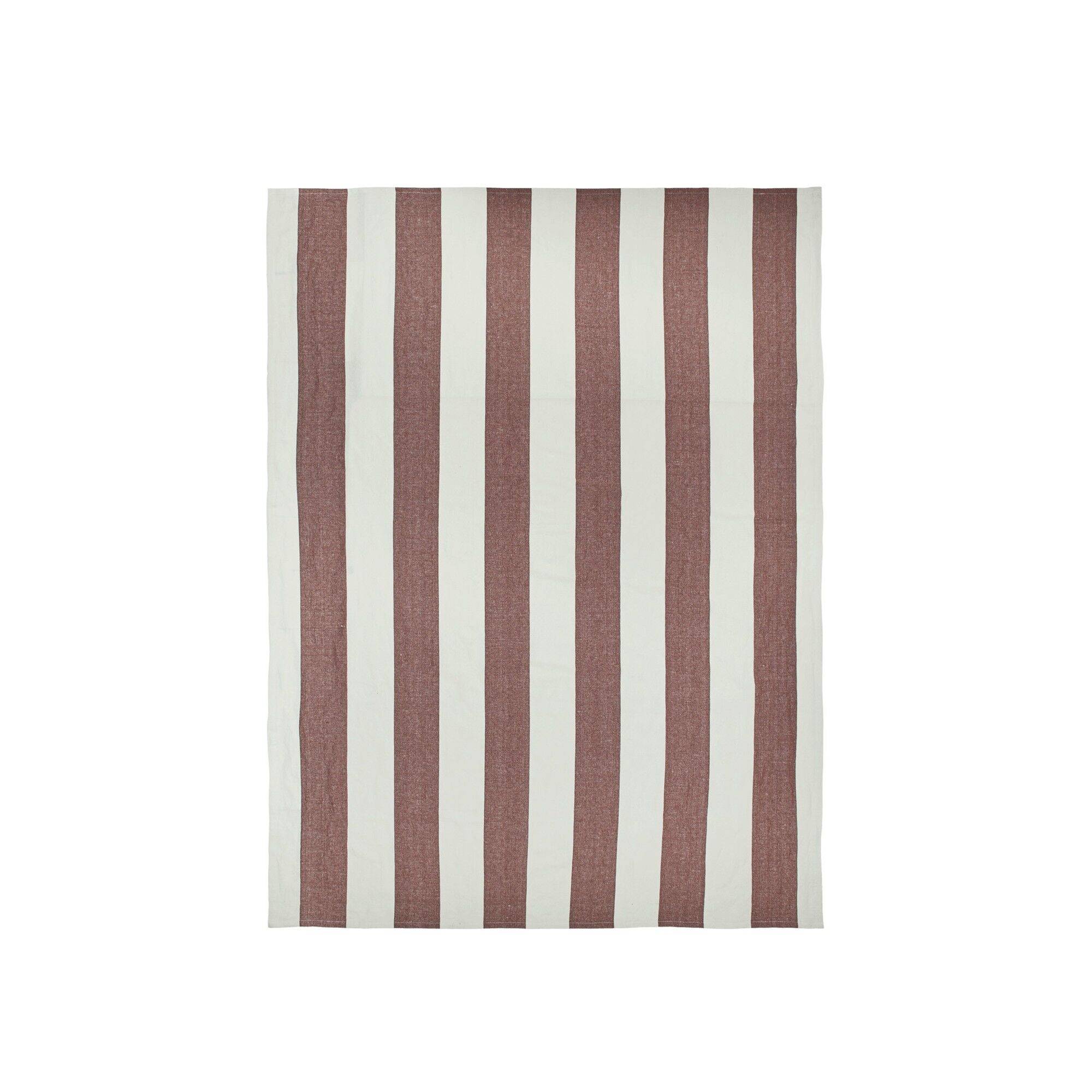Ferm Living Hale Duk L240 Kastanj/Frostad Lime - Kastanj, frostad lime