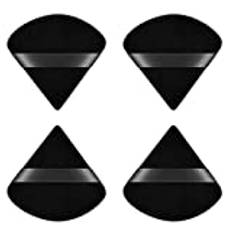 Ainiv Triangle Makeup Powder Puff, paket med 4 Face Sponge Powder Puff, tvättbar återanvändbar sminksvamp, Wet Dry Makeup Tool för löst puder eller Foundation Rouge