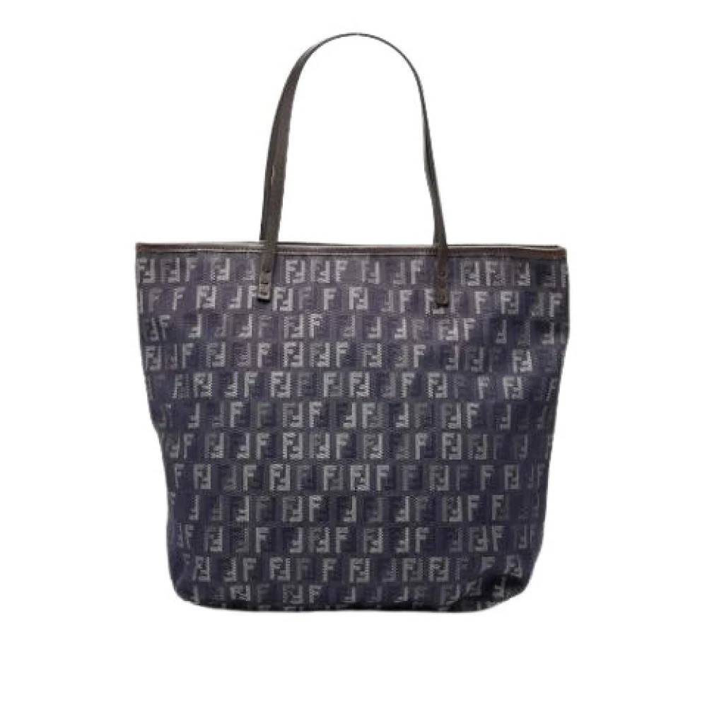 Fendi Vintage Pre-owned Denim Tote - Vintage - Dame - Blå - ONE SIZE - Denim