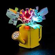 YEABRICKS LED-ljus för Lego-31149 Creator 3-i-1 vattenkanna med blommor byggstenar modell (Lego-set ingår ej)