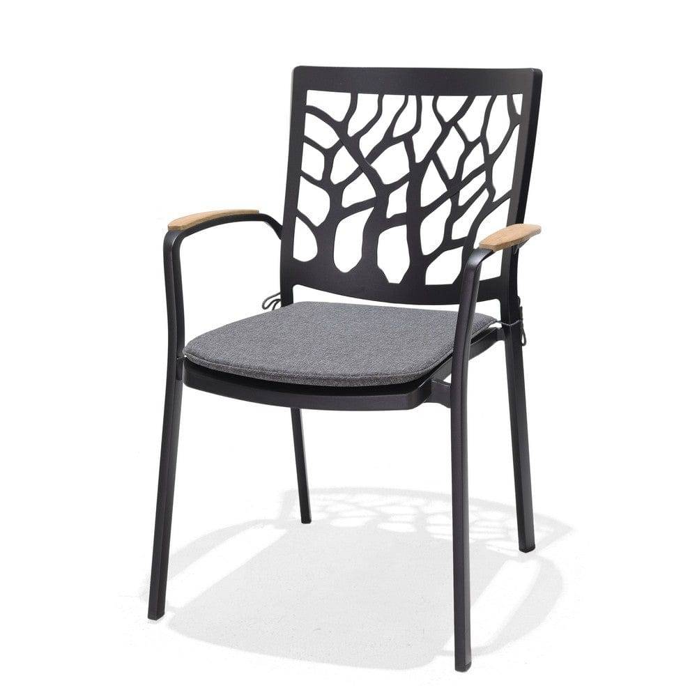 LifestyleGarden Trädgårdsstol Portals Dark - 2-pack