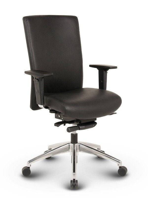 ErgoTech 300 - Lav ryg i læder