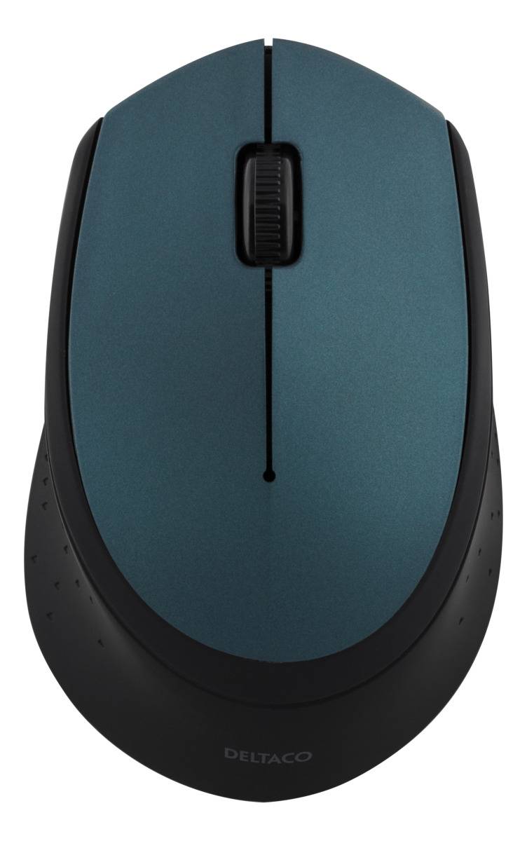 Trådlös mus Deltaco MS-461 optisk, 2.4 GHz, grön