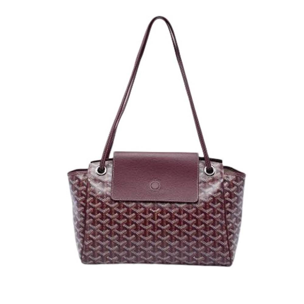 Goyard Vintage Pre-owned Rouette Souple Skuldertaske - Vintage - Dame - Rød - ONE SIZE - Uld