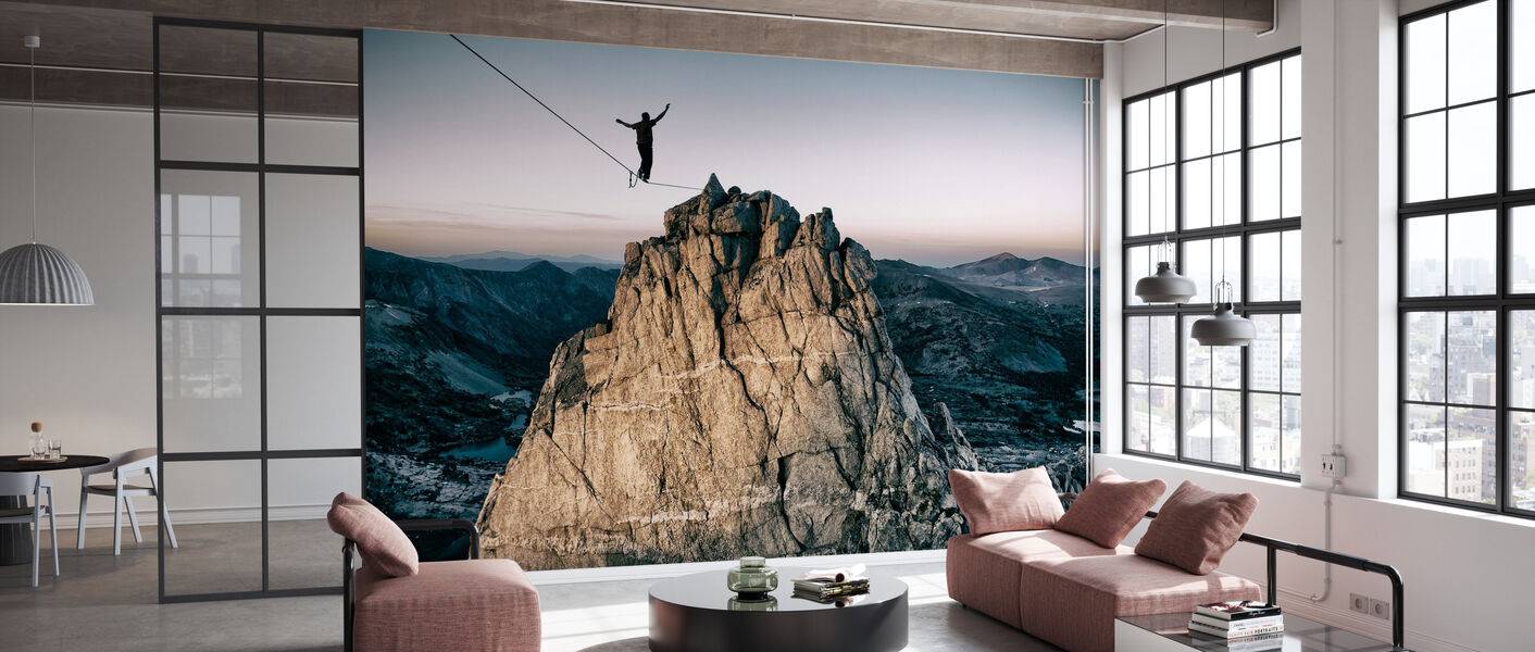 Slackline in the Mountains