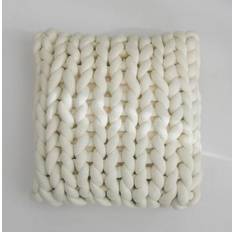 Kuddar - Braid (vit) (Storlek: 40 x 40 cm)