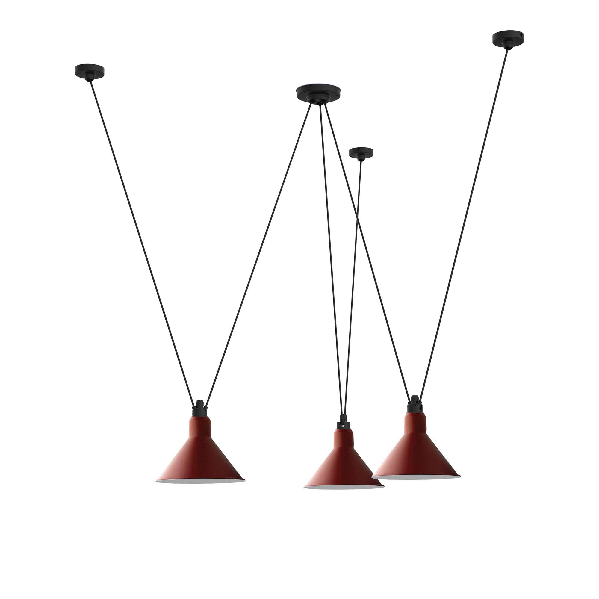 DCWéditions - Les Acrobates De Gras 325 XL Conic Red - Pendellampor - Bernard-Albin Gras - Röd