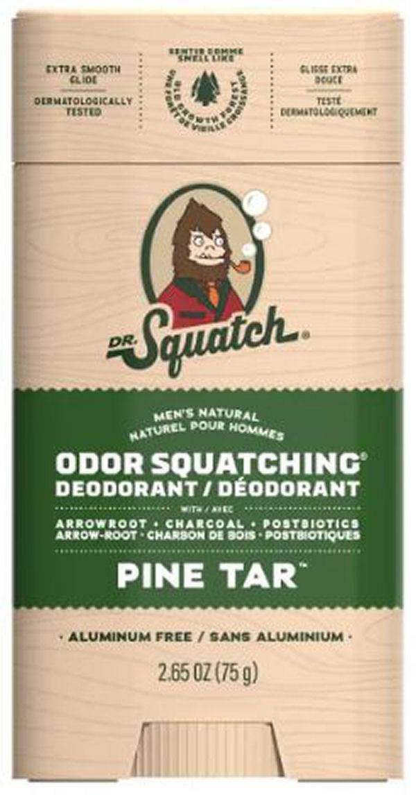 Dr. Squatch men's natural odor squatching deodorant pine tar 75g