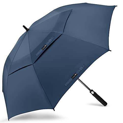 ZOMAKE Paraply Vindtät,Paraply Storm Resistant Large,68Tum XXL Golf Paraply Med Automatisk Open Close För Män Kvinnor(Kungsblå)