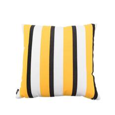 Fornasetti - randig fyrkantig kudde - unisex - akryl/polyester/polyamid - one size - Gul