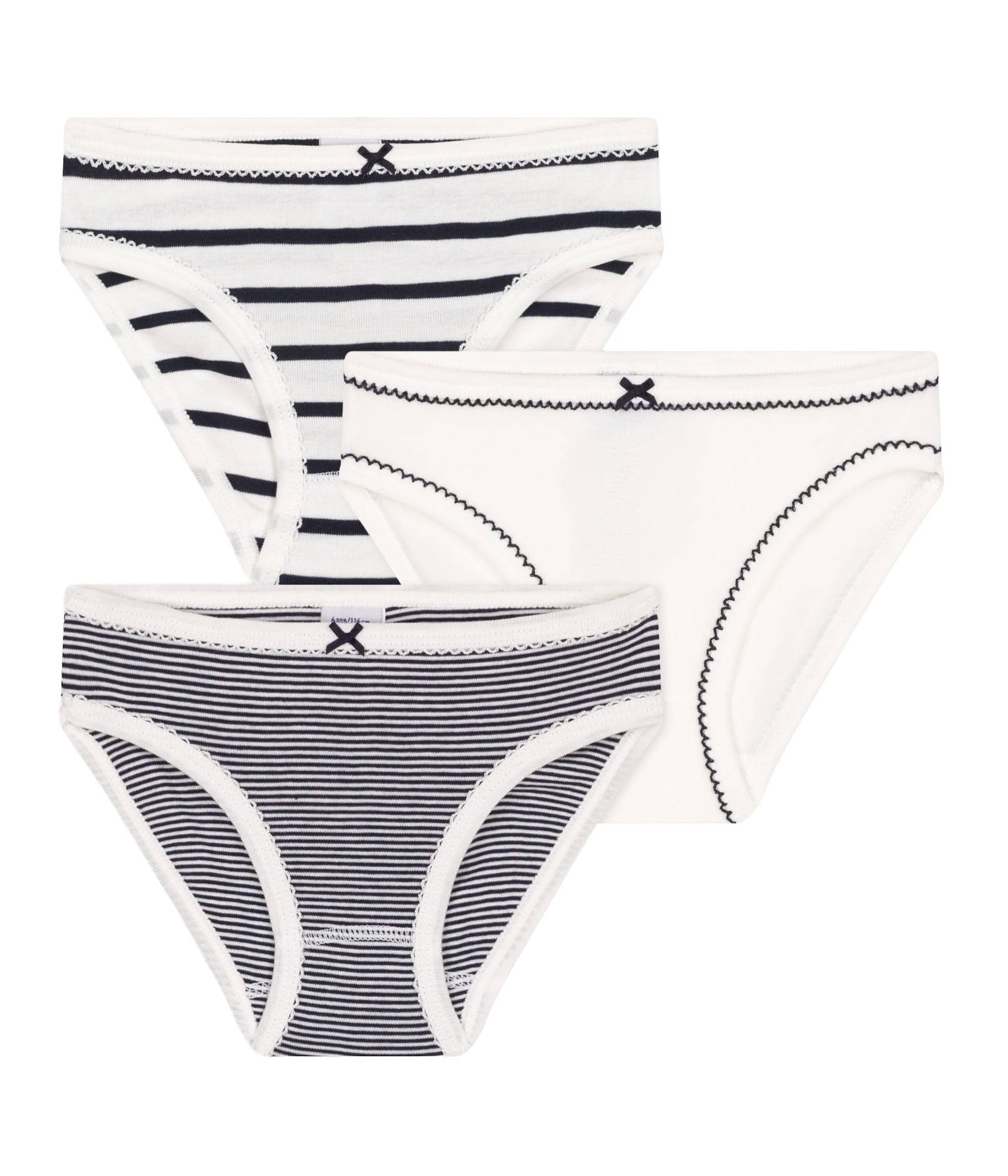 PETIT BATEAU Underbukser  sort / hvid