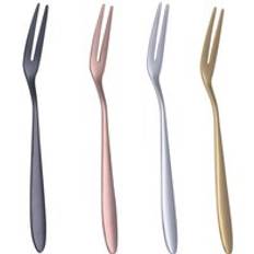 Eco Friendly Stainless Steel Colorful Mini Dessert Fork Small Fruit Fork
