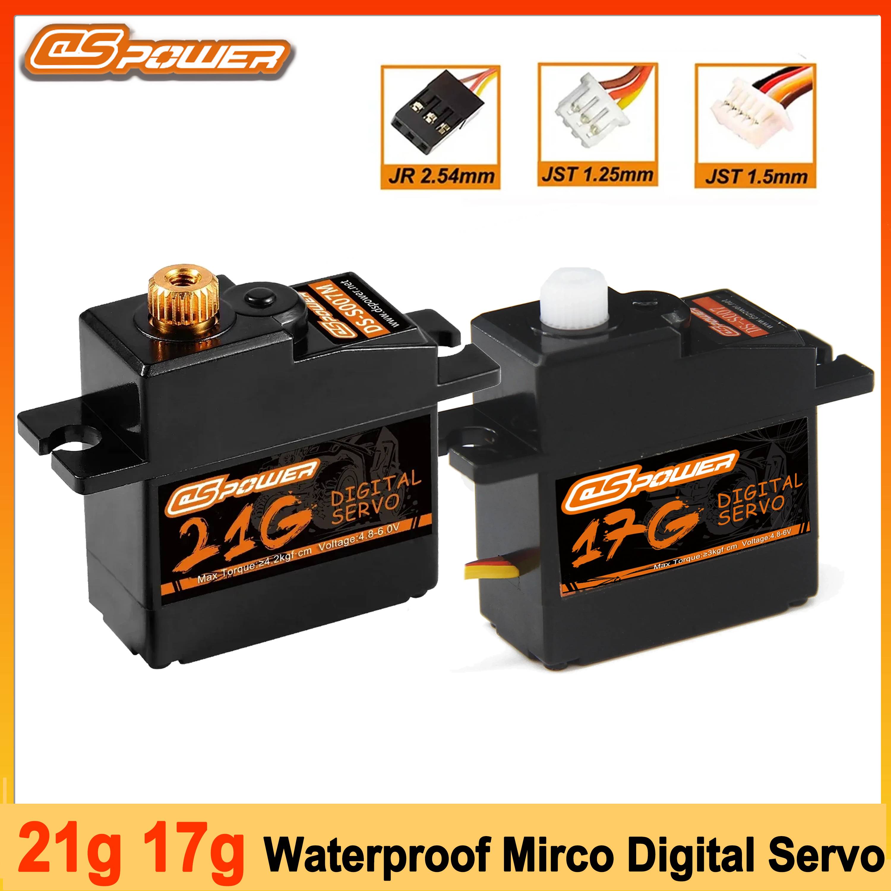 DSPOWER 17G 21G Plastic/Metal Gear Waterproof Mirco Digital Servo Motor for 1/16 1/18 RC Car WLTOYS 144001 MN99 MN86 MN82 Robot