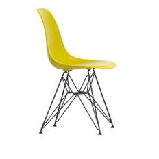 Vitra - Eames Plastic Chair DSR 34 Mustard Basic Dark Base - Spisebordsstole - Charles & Ray Eames - Gul - Metal/Plast