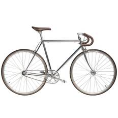 Jitensha Tokyo Fixie & Single-speed cykel - Krom / Alu / Brun