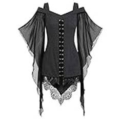 Halloweenkostym dam sexiga dam underkläder set sexig skolflickskostym för dam bodysuit dam tajt smal passform cosplay kostym klänningar halloween kostym gotisk (Dark grå, XXL)