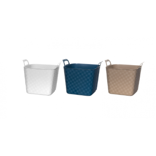 Basin Square med håndtag sortiment 10 L
