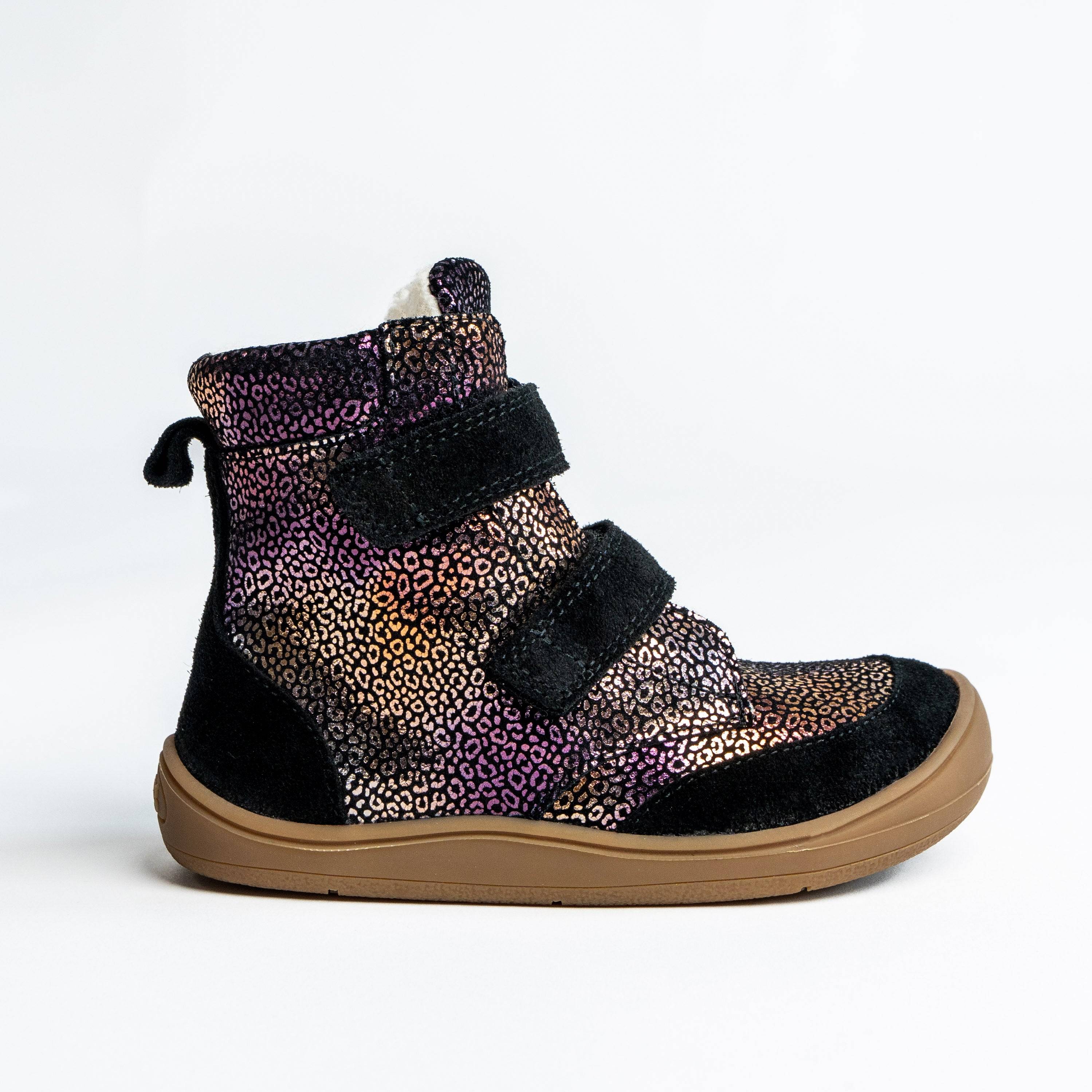 Rainbow Glitter Barfodsvinterstøvle