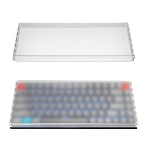 Geekria Dammhölje för tangentbord 75% kompakt med 84 tangenter, kompatibelt med Logitech MX Mechanical Mini, POP Keys, Keychron K2 (frostad akryl)