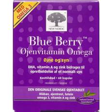 Blue Berry Plus Øjenvitamin Omega, Kapsler - New Nordic - 60 stk - Kosttilskud
