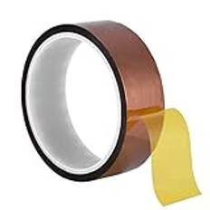 Rankomu Värmeisolerande självhäftande tejp Kapton värmebeständig tejp, 30 mm bredd, 3 x 0,06 mm, högisolerad självhäftande tejp för temperaturer upp till 250-300 °C, perfekt för elektriska