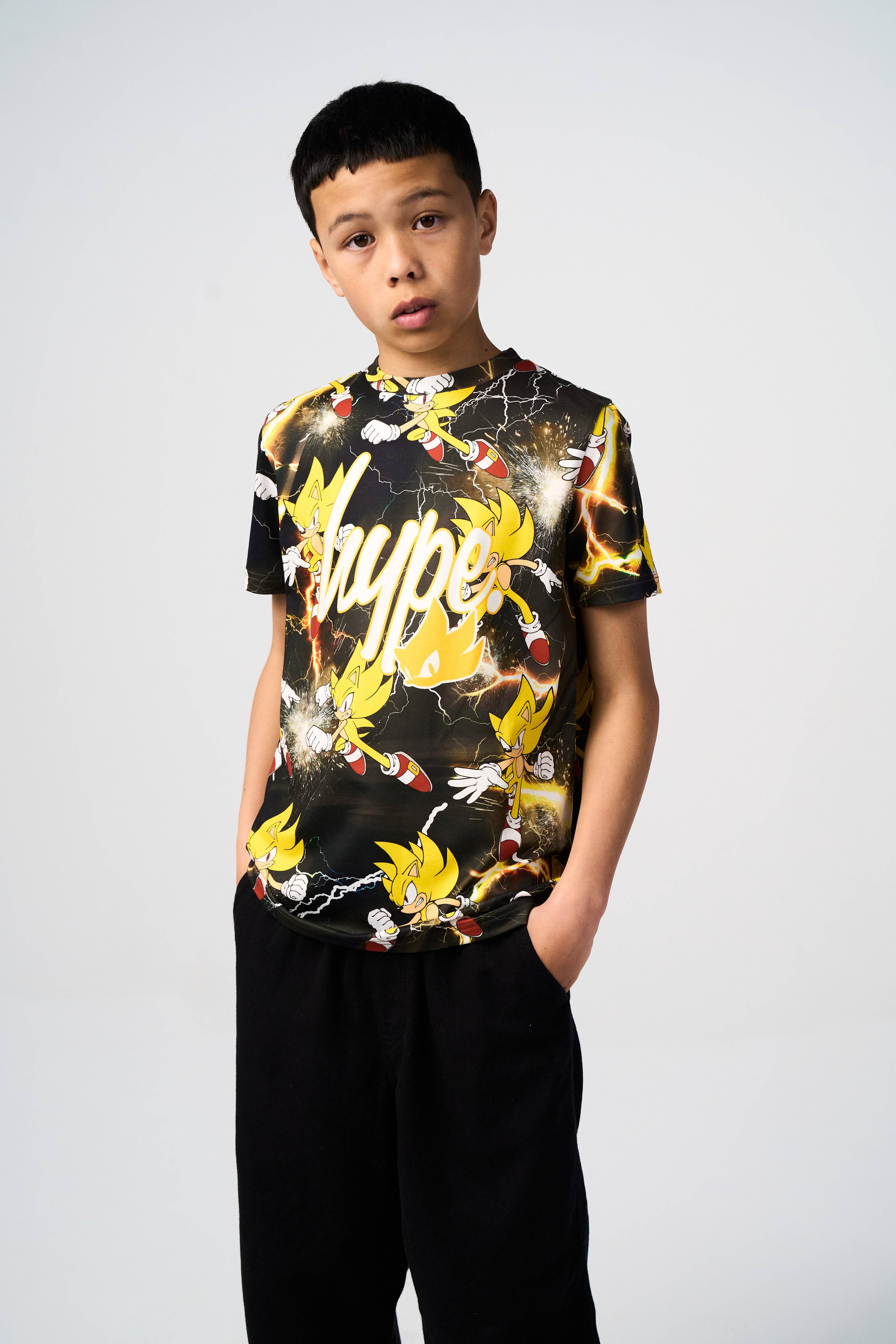 Hype x Sonic The Hedgehog™ Boys Multi Super Sonic T-Shirt - 13/14Y / Multi