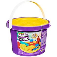 Kinetic Sand, 2,7 kg hink med 3 sandfärger och 3 verktyg för oändlig kreativ lek för barn från 3 år - 6058787 (En-Storlek)