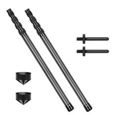 DOBEN 2er Set Kohlefaser Zeltstange Teleskop 56-210cm Verstellbares Teleskopstange Kohlefaser für Zelte Tarp,Ultraleichte Ultrastarke Zeltstange Tarp Stangen für Camping