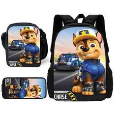 Paw Patrol 3-pack Wangwang Agents Team Fashion Dam Herr Ryggsäck, Med Lunchväska, Pennväska, Gå Ut På En Tur, Inomhuskontor, Ge Vänner Den Bästa Gåvan - Multifärgad