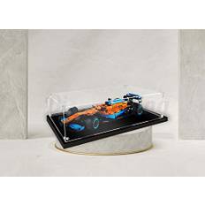 Akryldisplayfodral för Lego McLaren Formula 1 racerbil 42141, 3 mm tjocklek dammfri och kristallklar display fodral med skruv (Lego Set ingår inte) (utan bakgrund)