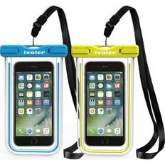 [2 pack] waterproof phone pouch [ipx8 certified] universal smartphone waterproof case-cover-shell protection bag for iphone,
