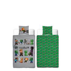 BJÖRNA Minecraft Bedding |Grå |140X200+60X63 cm