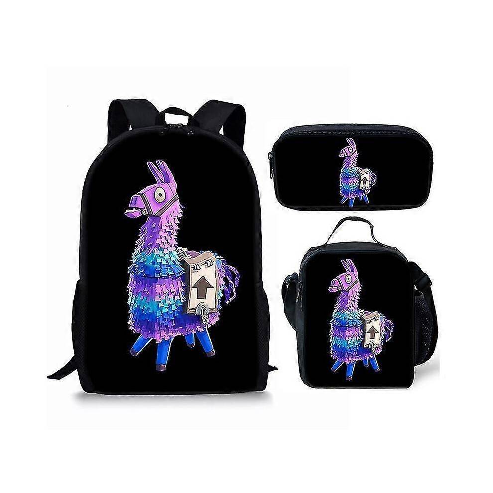 (Only a pen bag, 30) Fortnite Printed School Bag Children's Backpack Or Satchel Or Pen Bag Or Three-piece Set