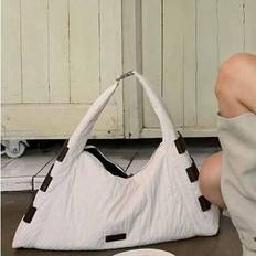 Back To School Unique Design Large Capacity Tote Bag, Commute, Outing, Daily Shopping, Sports, Casual Fashion Shoulder Underarm Crossbody Bag - Beige