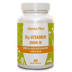 D3-vitamin 3000 IE + K2 60 kap