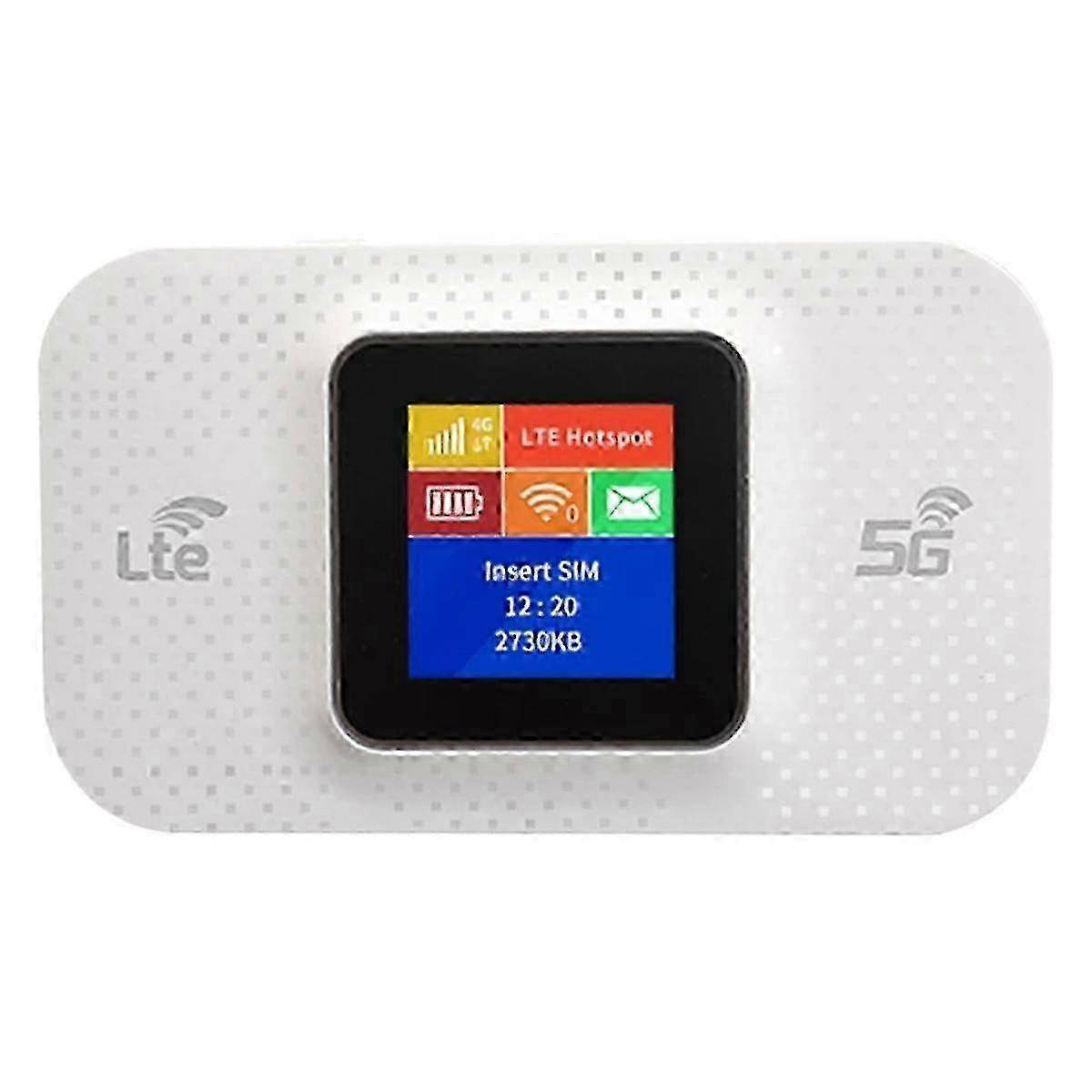 4G LTE WiFi-router med SIM-kortplats 150 Mbps trådlös router repeater 3650 mAh mobil router