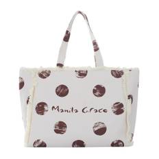 Manila Grace, Taske, Dame, Hvid, ONE SIZE, Strandtaske Sæt med Kunstnerisk Design