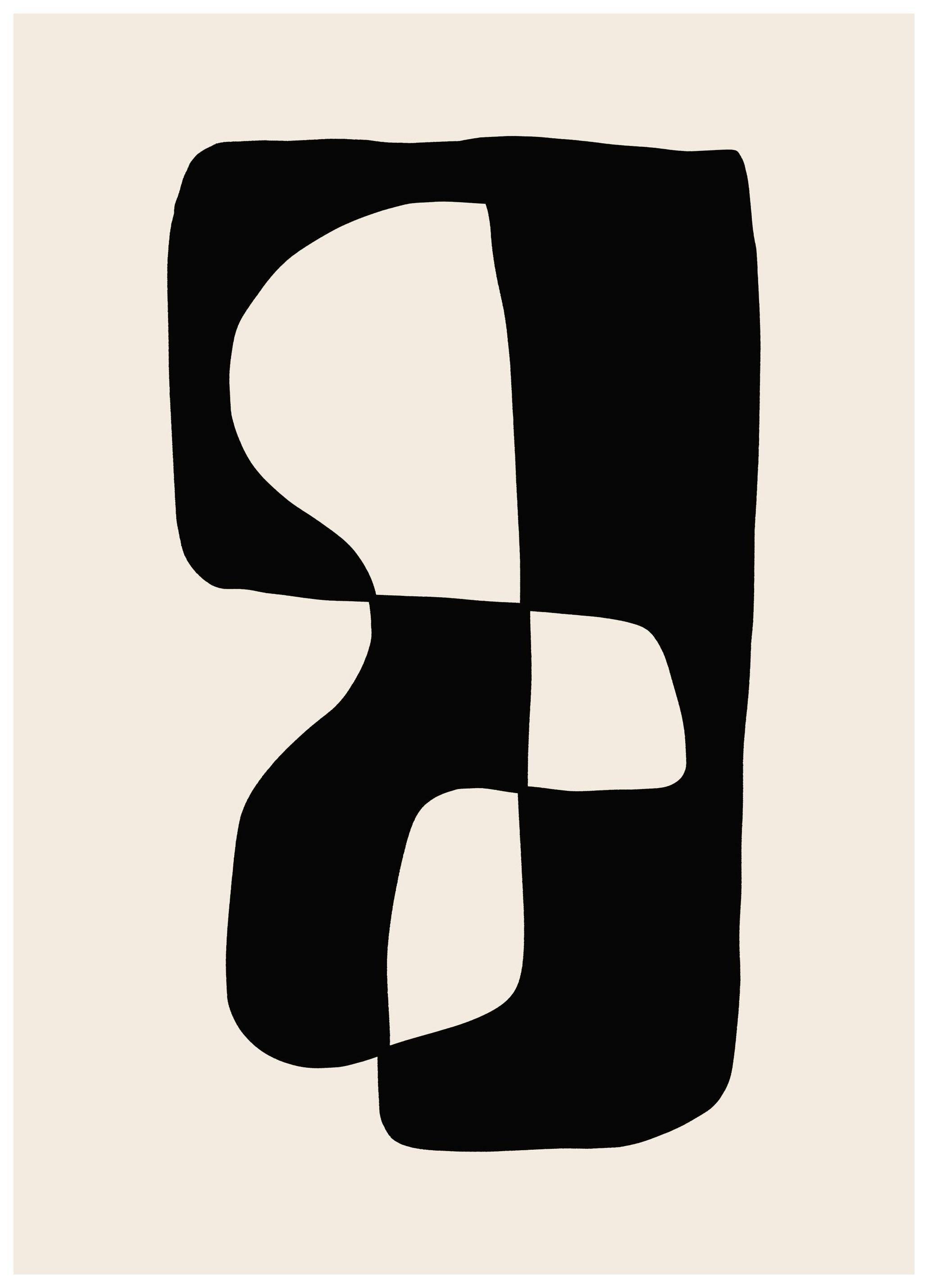 Black Shape Poster (50x70 cm)