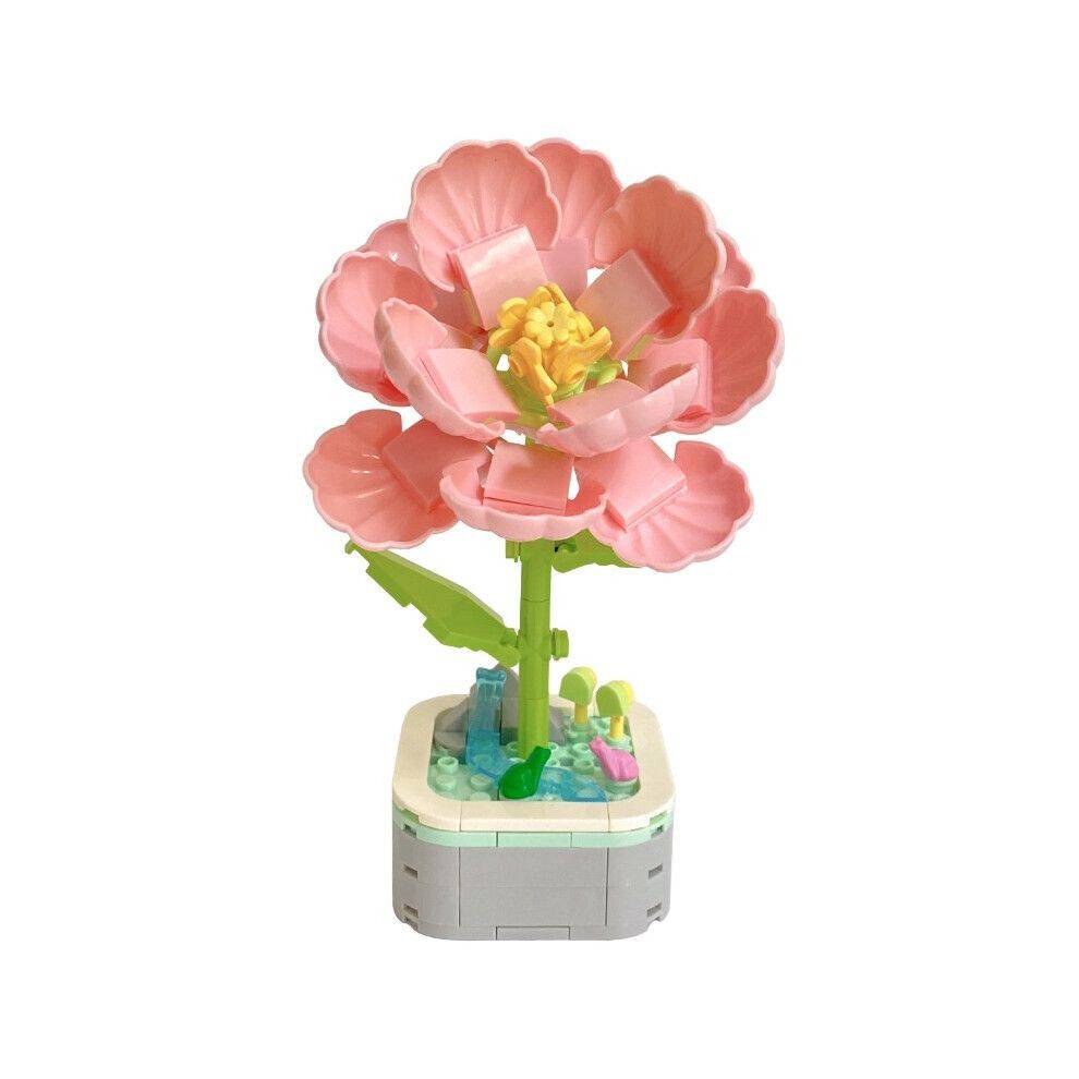 (Hibiscus) Bouquet Flower Rose Building Blocks Children Assembled Toy Valentine Day Gift