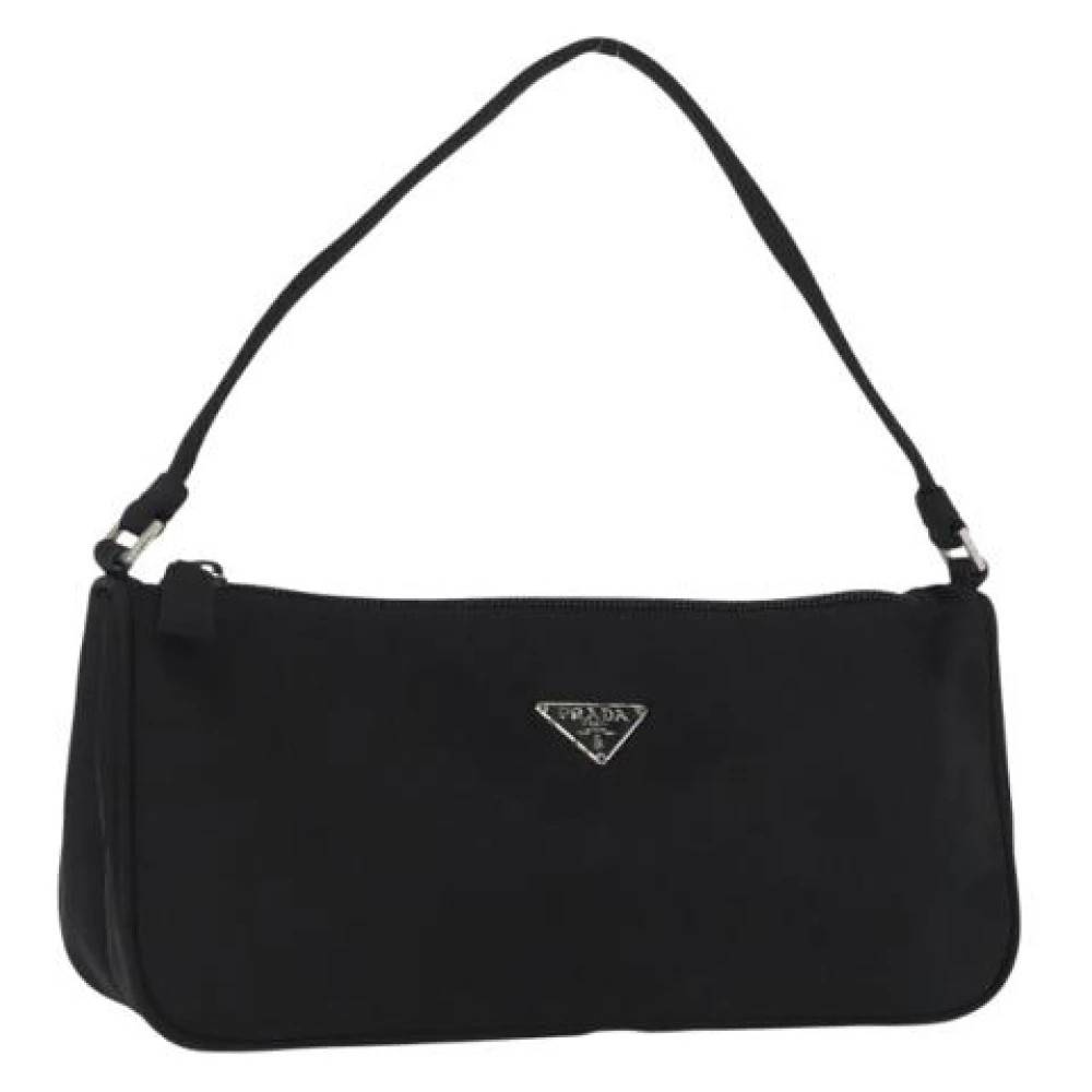 Prada Vintage Pre-owned Nylon Skuldertaske - Vintage - Dame - Sort - ONE SIZE - Uld