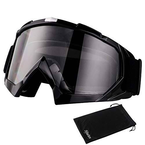 Högkvalitativa motorcykelglasögon Anti-dimning Anti-UV dubbel lins skumfodrade glasögon för utomhusaktiviteter som skidåkning, cykling, snowboard, vandring, ögonskydd