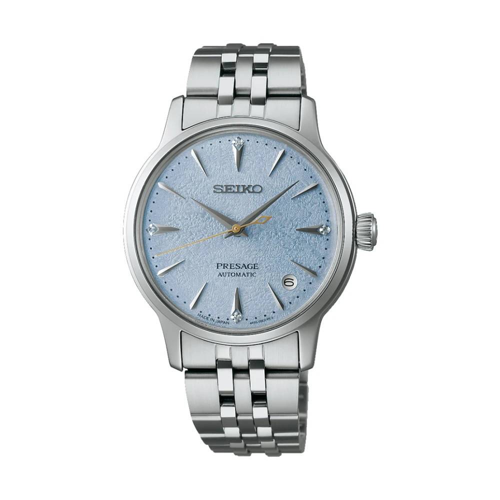 Seiko, Accessories , Dame, Grå, ONE SIZE, Srpl61J1 - Ur Presage Cocktail Automatisk 3 hænder dato