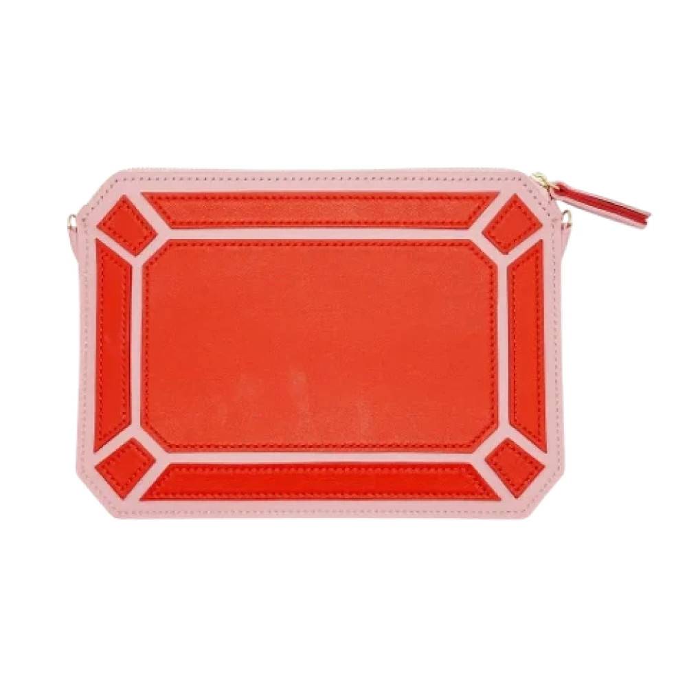 Dior Vintage Pre-owned Laeder dior-tasker - Vintage - Dame - Orange - ONE SIZE - Uld
