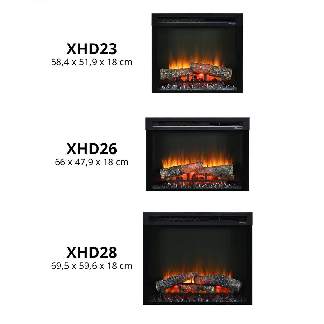 XHD Electric Firebox - Elpejsindsats i flere størrelser | El-pejs.dk