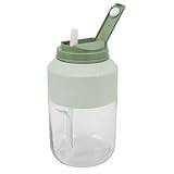 Bärbar Mixer med 10 Blad, Sladdlös Smoothiemaskin med Kapacitet på 1 Liter för Pressning, Krossning Av Is, för Utomhusresor och Gymfest (Grön)